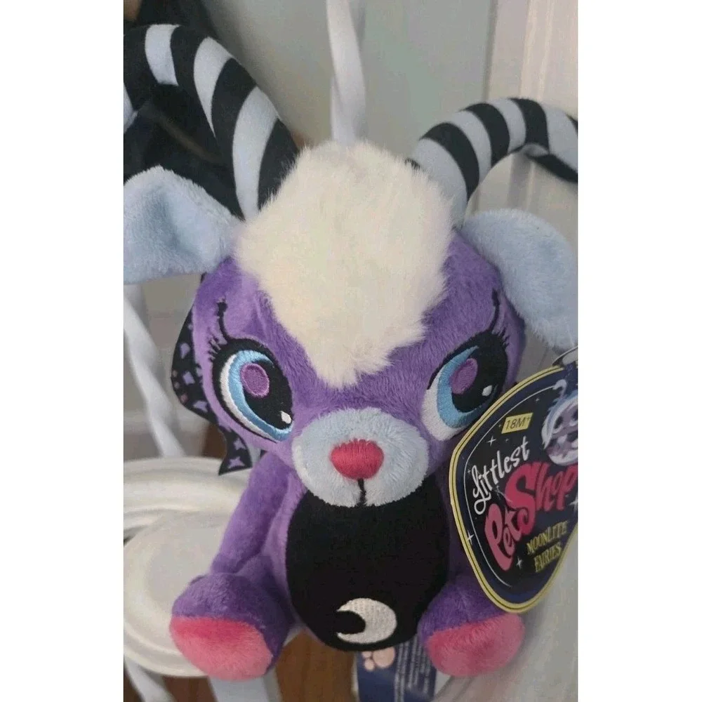 Littlest Pet Shop Purple Moonlite Fairies Plush LPS 2012 Hasbro NWT Whimsical